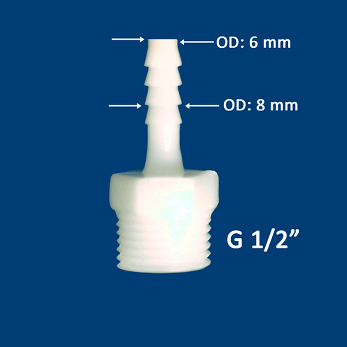 THC-EC-G1/2-6 Anschlussadapter EC/G½ x 6 mm