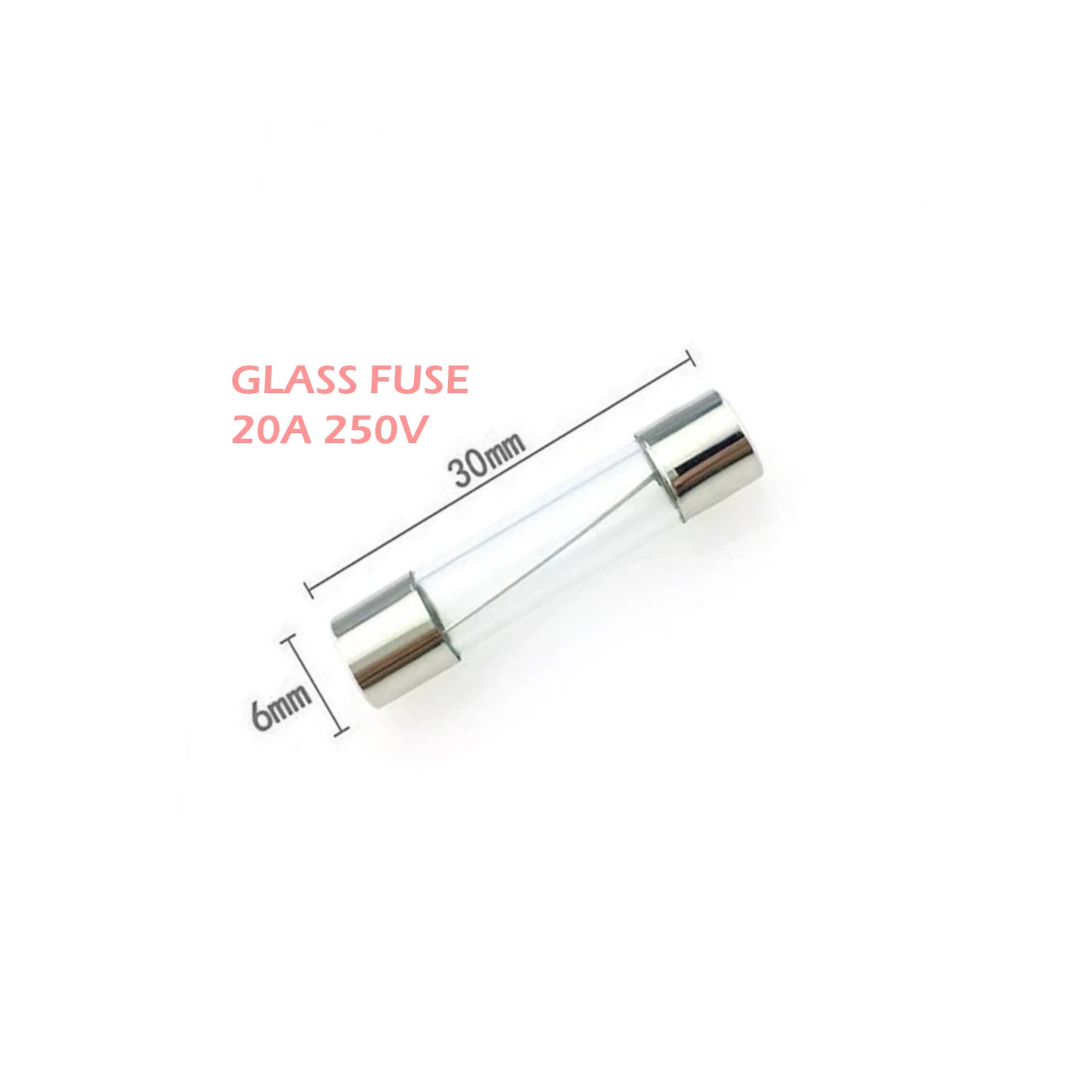 EL0094 Glassicherung-20A 6X30MM