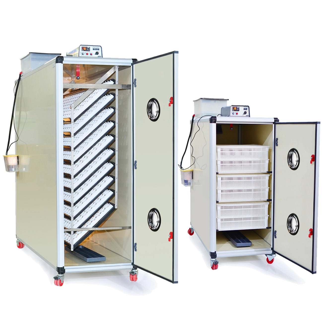 Brutmaschinen-Set: T2400S Entwicklung + T960H Schlupf (bis 3.360 Eier)