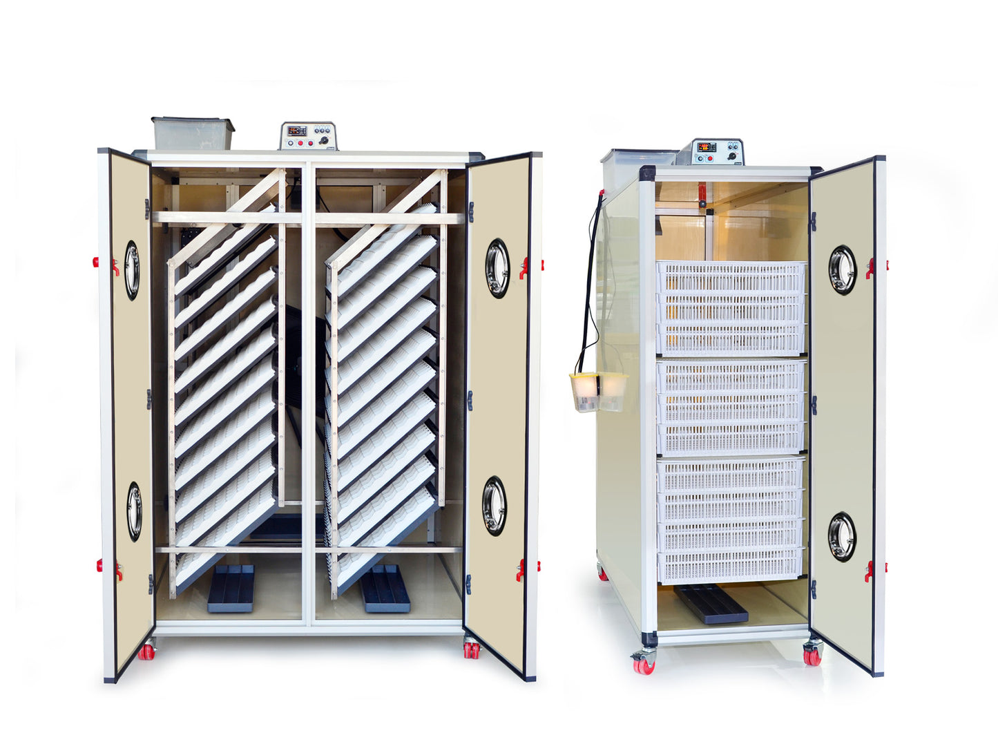 Gewerbliches Brutmaschinen-Set: T4800S Entwicklung + T1600H Schlupf (bis 6.400 Eier)