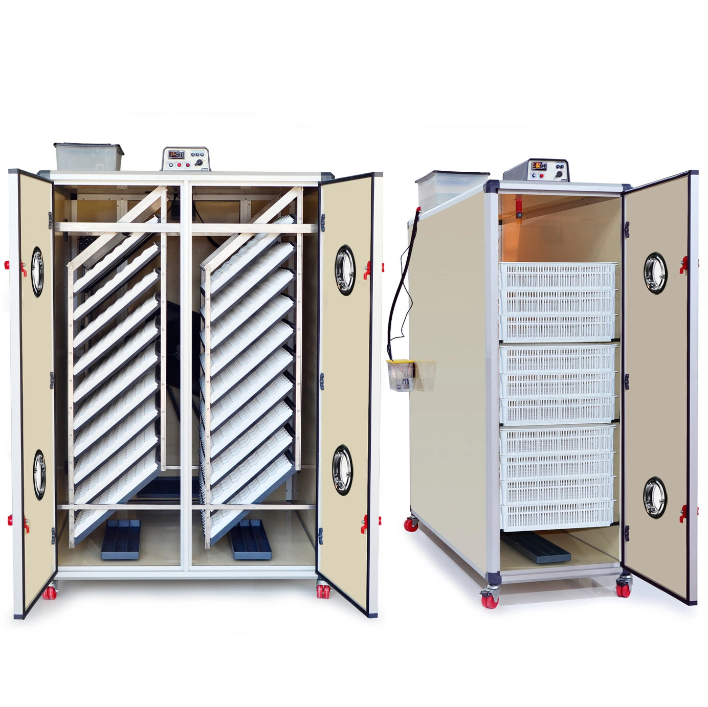 Brutmaschinen-Set: T4800S Entwicklung + T2400H Schlupf (bis 7.200 Eier)