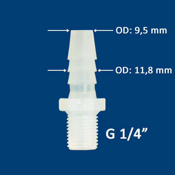 THC-EC-G1/4-10 Anschlussadapter EC/G1/4 x 9,5 mm