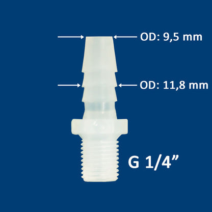 THC-EC-G1/4-10 Anschlussadapter EC/G1/4 x 9,5 mm