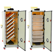 Complete set as incubator and hatching machines from prodi HB500S and HB500H