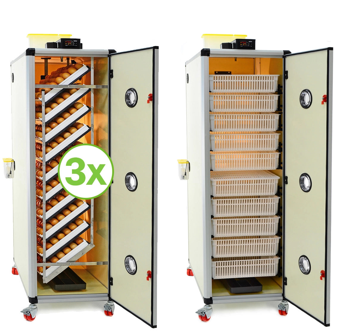 Entwicklungs und Schlupfmaschinen von cimuka Prodi HB700S + HB700H
