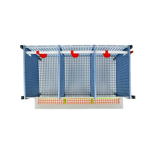 KYK-03-4K – Rebhuhnbox mit 3 Abteilen, 4 Etagen