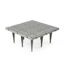 PF-CH-G23-H21 Kunststoffsrost 50x50 cm mit 9 x 20 cm Beinen