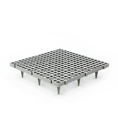 Kunststoffsrost 50x50 cm mit 9 x 10 cm Beinen - PF-CH-G23-H11