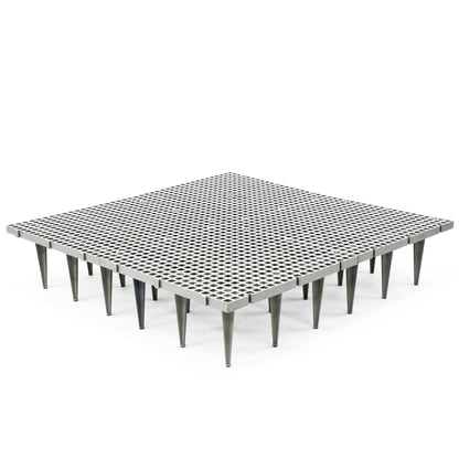 PF-CH-G23-H21 Kunststoffsrost 50x50 cm mit 9 x 20 cm Beinen