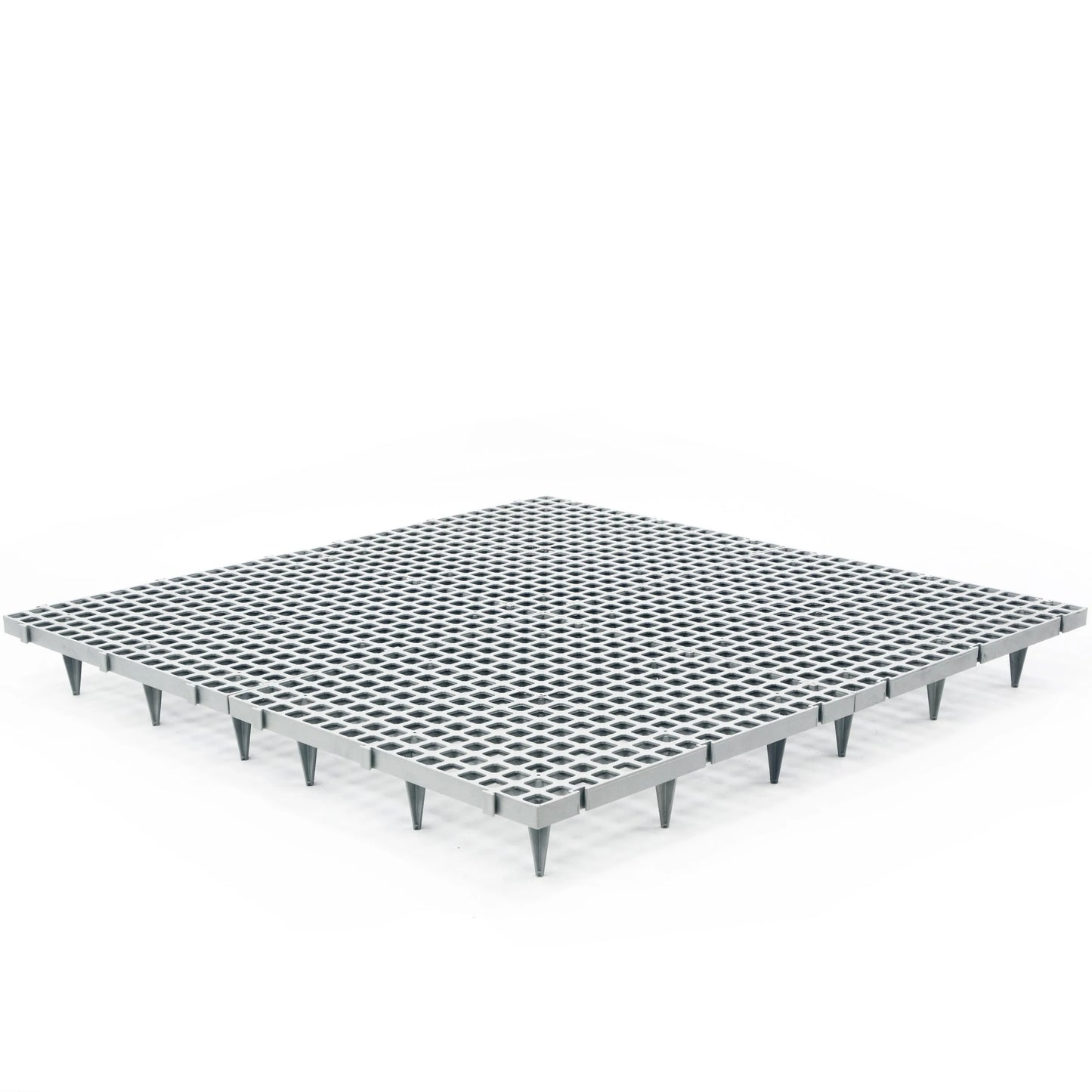 Kunststoffsrost 50x50 cm mit 9 x 10 cm Beinen - PF-CH-G23-H11