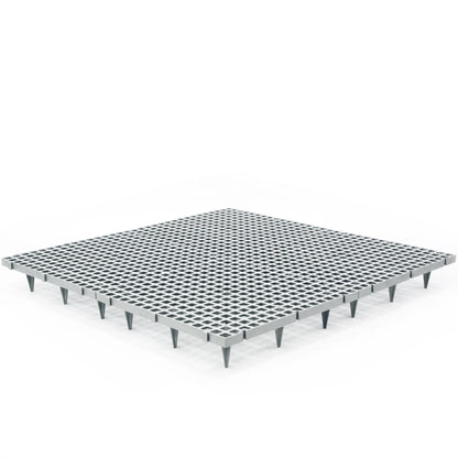 Kunststoffsrost 50x50 cm mit 9 x 10 cm Beinen - PF-CH-G23-H11