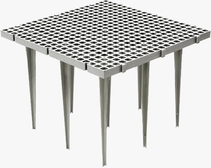 PF-CH-G18-H41 Kunststoffsrost 50x50 cm mit 9 x 40 cm Beinen