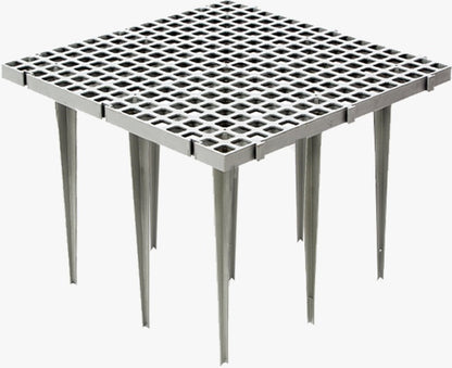 PF-CH-G23-H41 Kunststoffsrost 50x50 cm mit 9 x 40 cm Beinen