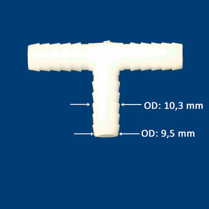 THC-TC-10 Schlauchverbinder TC9,5 mm